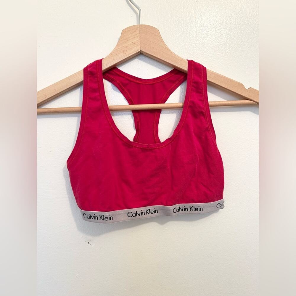 Calvin Klein stretchy bralette red lounge